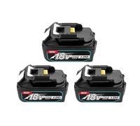 6.0Ah Rechargeable Power Tool Battery Lithium ion Replacement | ，Compatible For Makita，LXT BL1860B BL1860 BL1850 DC18RF(6.0AH-3 PCS)
