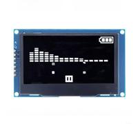 6,1 cm per modulo display oled 128 x 64 driver SSD1309, 7 pin per interfaccia seriale SPI I2C kit schermo per progetti microcontroller Arduino R3, blu, bianco, giallo, verde (bianco)