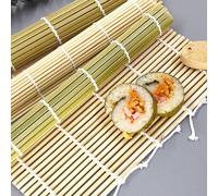 6/1 pezzo Stuoia in bambù per arrotolare il sushi, alga nori per arrotolare il sushi, kit attrezzi tessuti a mano, telo per arrotolare sushi e formare onigiri (immagine di riferimento per ordine campi