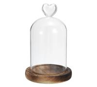 6.1"x3.5" Cupola Vetro Cloche Trasparente Vetro Campana Vaso Espositore