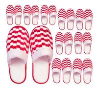 6/10/12 paia di pantofole da spa per ospiti, lavabili e riutilizzabili, pantofole usa e getta per donne e uomini, in pile jacquard, design a punta chiusa, per hotel, bagno, camera da letto, matrimoni
