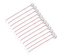 6/10/18 dischi piezo-elettrici con fili, sensore a disco piezoelettrico da 27 mm con filo per chitarra trigger (12 pezzi)