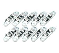 6/10pcs Finestra Pulegge Cuscinetto Silenzioso Strumenti di Montaggio Ruote In Lega Zinco U Scanalatura Heavy Duty Porta Scorrevole Pista A Rulli hardware Per Finestre e Porte(10pcs,Size 2)