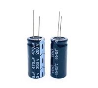 6~10pcs/lot 200v 470UF 200v 470UF aluminum electrolytic capacitor size 18 * 40 20% CZAOINCU(One Size)
