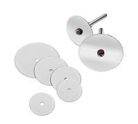 6/11pcs fetta in acciaio inossidabile metallo mini lama for sega circolare set disco da taglio for legno for utensili rotanti Dremel con mandrino(6pcs)