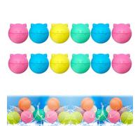 6/12/18/30/48 bombe d'acqua in silicone riutilizzabili | bombe d'acqua riutilizzabili | palle d'acqua riutilizzabili | palloncini ricaricabili | bombe d'acqua ricaricabili | bomba d'acqua (12 pezzi)