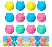 6/12/18 bombe d'acqua riutilizzabili in silicone | bombe d'acqua riutilizzabili | palle d'acqua riutilizzabili | palloncini riutilizzabili | giocattoli per piscina spiaggia all'aperto | bomba d'acqua