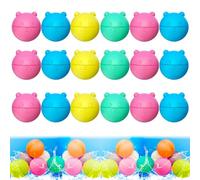 6/12/18 bombe d'acqua riutilizzabili | Palloncini d'acqua riutilizzabili | Palloncini d'acqua riutilizzabili | bomba d'acqua riutilizzabili in silicone | giocattoli da spiaggia per piscina all'aperto