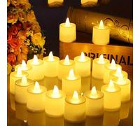 6/12/24/48 pezzi Luci a LED senza fiamma dai colori caldi, Luci notturne da 4,3 cm, Decorazioni creative per matrimoni e compleanni, Candele elettroniche, Decorazioni regalo d'amore per San Valentino 