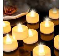 6/12/24 pezzi di lumini senza fiamma, luci a led realistiche a batteria con effetto sfarfallio, candele elettroniche con timer, per uso stagionale, Ognissanti, Natale, salotto, decorazione per feste 6