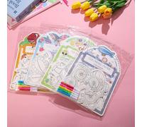 6/12/30 pezzi Carte da colorare con graffiti, carte per dipingere, piccoli premi, carte con graffiti adatte per scuola, casa, feste, un bel regalo fai-da-te - colori e stili casuali 6 pezzi [1 confezi