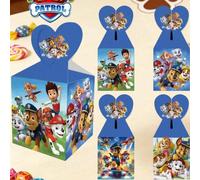 6/12 pezzi/Set Scatole per caramelle e confezioni regalo a tema Paw Patrol per feste di compleanno e vacanze Carta tessile