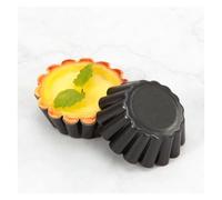 6/12 pezzi stampi for crostata di uova antiaderenti riutilizzabili addensati a forma di crisantemo acciaio al carbonio torta stampo for biscotti strumento di cottura della cucina(Egg tart mold 12pcs)