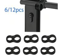 6/12 pezzi Tamponi paraurti per maniglie in PVC trasparente, fermaporte silenziosi, protezioni per maniglie delle porte, cuscinetti di protezione 6 pezzi,12 pezziSilicone