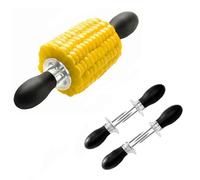 6/12 SPIEDINI PER PANNOCCHIE IN ACCIAIO INOX MIS.7,5X2,5 cm Impugnatura gomma