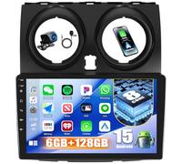 6+128G 8 Core Android 15 CAMECHO Autoradio per Nissan Qashqai 2006-2016, 9 Pollici Radio con Bluetooth GPS WIFI Wireless Carplay Android Auto FM/RDS 32EQ DSP Mirror Link +Telecamera Posteriore Canbus