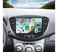 [6+128G 8-Core] CAMECHO Android 15 Autoradio per Hyundai i10 2007-2013, DSP Carplay Senza Fil, 9" Bluetooth 5.0 Stereo Auto GPS WiFi FM/RDS 32EQ Mirror Link 2USB + Mic + Telecamera Posteriore