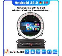 6+128GB Android 14 Autoradio CarPlay BMW Mini One Cooper R56 Countryman DAB+GPS