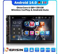 6+128GB Universal Android 14 2 din Autoradio CarPlay Nissan Navigatore Bluetooth