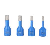 6-12mm M14 Thread Vacuum Brazed Diamond Drilling Bits for Ceramic Tile Hole Saw Granite Marble Porcelain Brick Stone Tools Set,6mm(4pc(6-12mm))