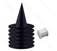 6/12pcs Halloween Nero Streghe Cappelli W/ Corda Appendere Mago Festa Fornitura