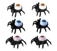 6/12Pcs Inquietanti ragni di Halloween Indietro Eyeball Luci Decorative Party Accessori