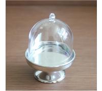 6/12Pcs Mini Plastica Stand Con Cupola Piastra Coperchio Scatola Pallet All per