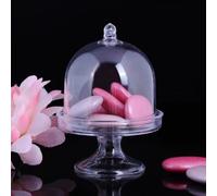 6/12Pcs Mini Plastica Stand Con Cupola Piastra Coperchio Scatola Pallet All per