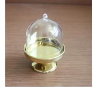 6/12Pcs Mini Plastica Stand Con Cupola Piastra Coperchio Scatola Pallet All per