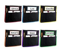 6/12Pcs Studente Sedia Tasca Ad Alta Capacità Lavabile In Lavatrice, A | Organizer impermeabile per schienale del sedile per quaderni, diari, lavabile in lavatrice, uso domestico in classe