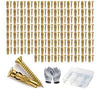6×14mm Short Expansion Screw Set for Cabinet Hinge Repair & Stripped Thread Restoration, 30/50/100pcs Expansion Anchors, Heavy Duty Wall Anchors & Screws, Works on Tile, Stone, Concrete (100pcs)