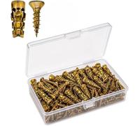 6×14mm Short Expansion Screw Set for Cabinet Hinge Repair & Stripped Thread Restoration, Short Expansion wall Anchors, Metal Anchors with Screws for Cupboard Wardrobe Door Tile Wood Stone (30)