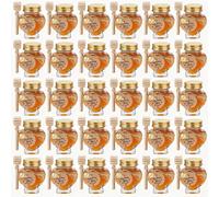 6/16/32 pezzi Mini Barattoli di vetro a forma di cuore da 60ml, set che include mescolatore, corda di iuta, ciondolo a forma di ape e biglietto di ringraziamento, adatto come bomboniera per matrimoni