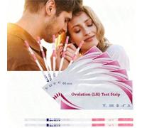 6/18/28/38/68/100 pezzi Test di ovulazione LH, strisce per test urinario di ovulazione, risposta immediata, oltre il 99% di precisione Tessuto non tessuto