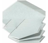 6-18 pezzi Pannelli acustici ignifughi per pareti, studio, KTV, trattamento acustico, materiale fonoassorbente, guarnizione per porta, bianco neve, 0,8 cm, densità media, esagono piccolo, 12 pezzi