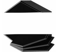 6-18 pezzi Pannelli acustici ignifughi per pareti, studio, KTV, trattamento acustico, materiale fonoassorbente, guarnizione per porta, 32 pezzi, nero, 0,8 cm, densità media, esagono piccolo, 18 pezz