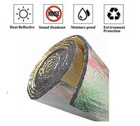 6.1m Argento Autoadesivo Riflettente Schiuma Calore Wrap Scudo Barriera Nastro