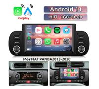 6.2" Android 11 Carplay Car Stereo Radio GPS BT RDS 16G per FIAT PANDA 2013-2020