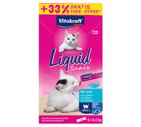 Vitakraft Cat Liquid Snack 120 g - 120 g con Salmone + Omega 3