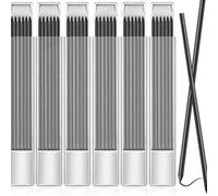 6/24/36 pezzi ricariche di mine per matite Pica da 2,8 mm a foro profondo, ricariche per matite da falegnameria per architetti, edilizia, falegnameria, strumenti di marcatura e incisione (nero), ritor