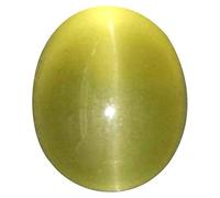 , 6,25 ratti/5,72 ct naturale Lehsuniya Birthstone I originale certificato occhio di gatto/occhio di gatto/occhio di gatto/Ketu preziosa pietra preziosa sciolta qualità Aaa-B09FTK93-2541, Small, Gemma