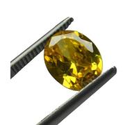 6,25 Ratti - 5,75 carati I Zircone cubico giallo Rashi Ratna I naturale e certificato non riscaldato e non trattato I preziosa gemma per uomini e donne S-B087JP7H6T