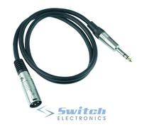 6.35mm 1/4" Spina Jack Stereo Connettore XLR Maschio Cavo Audio 1m a 5m