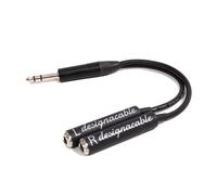 6.35mm Trs Connettore Per 2x Prese Stereo Splitter, L E R Adattatore
