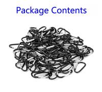 6.3cm Moschettone Fibbie Pacco 50/100 Pezzi Molla Scatto Portachiavi Clip