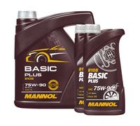 6 (4+2x1) Litri MANNOL SAE 75W-90 Basic Plus Olio Per Trasmissione API GL4+