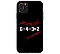 6+4+3=2 Double Play 643 Baseballer Softball Baseball Math Custodia per iPhone 11 Pro Max