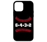 6+4+3=2 Double Play 643 Baseballer Softball Baseball Math Custodia per iPhone 12 mini