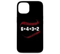 6+4+3=2 Double Play 643 Baseballer Softball Baseball Math Custodia per iPhone 13