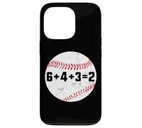 6+4+3=2 Double Play 643 Baseballer Softball Baseball Math Custodia per iPhone 13 Pro